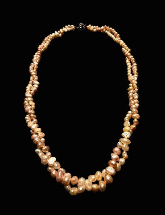 Freshwater Pearl Necklace - Double Strand Sophistication