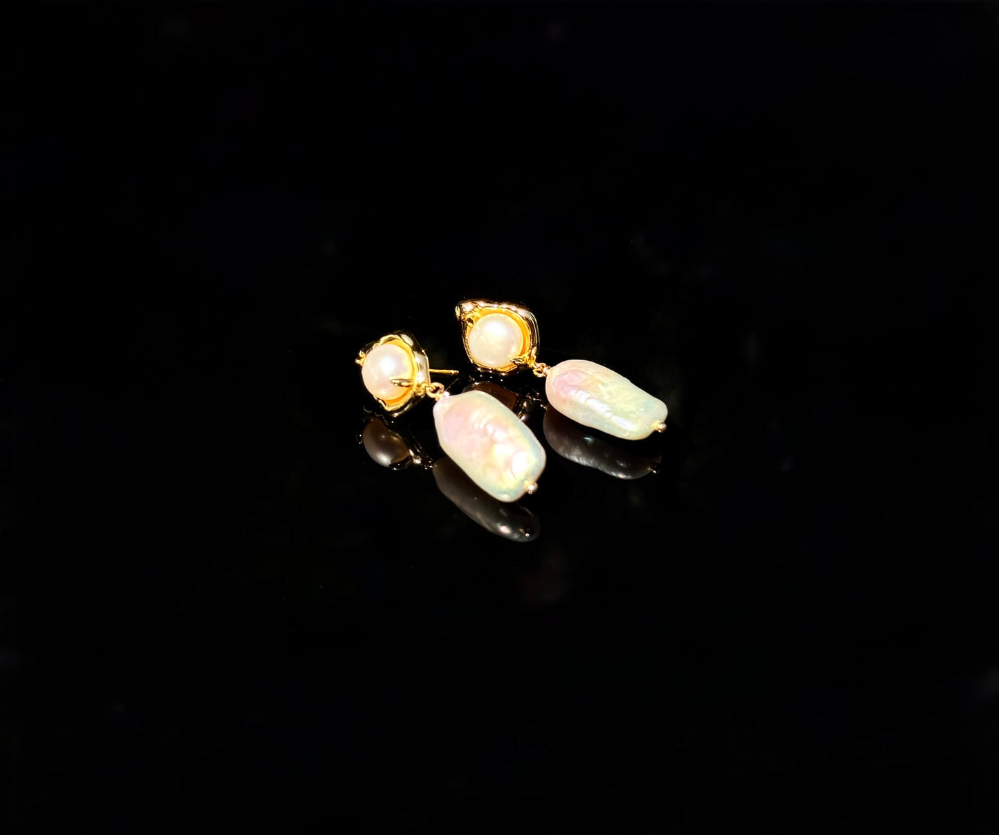S925 Sterling Freshwater Pearl Earrings