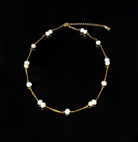 S925 Sterling Freshwater Pearl Necklace