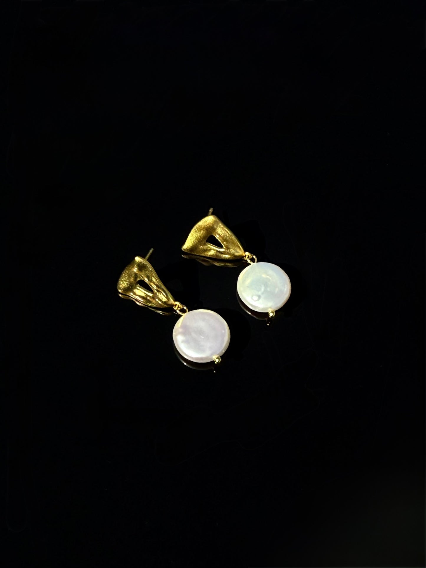 S925 Sterling Baroque Pearl Earrings