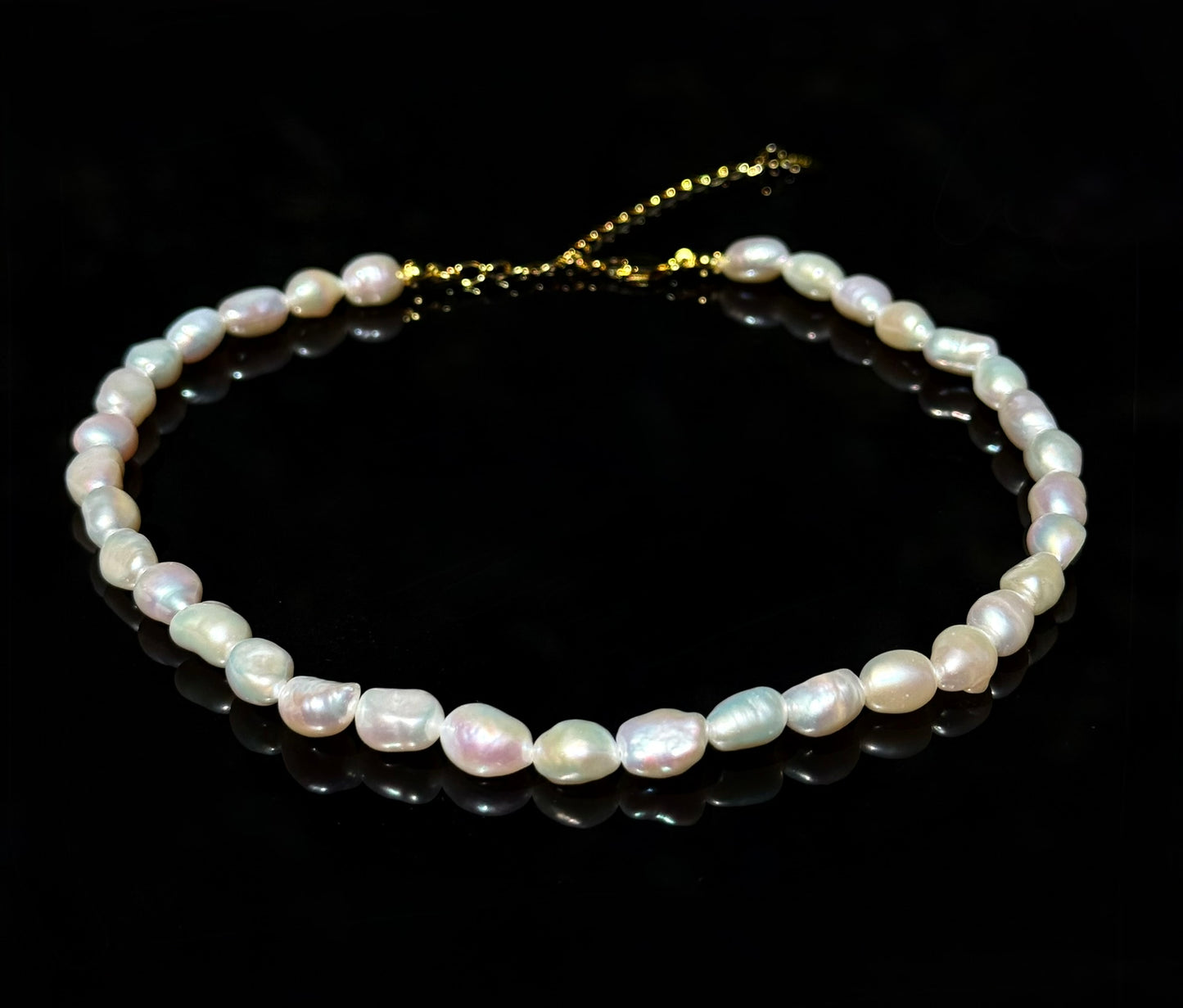 S925 Sterling Baroque Pearl Necklace