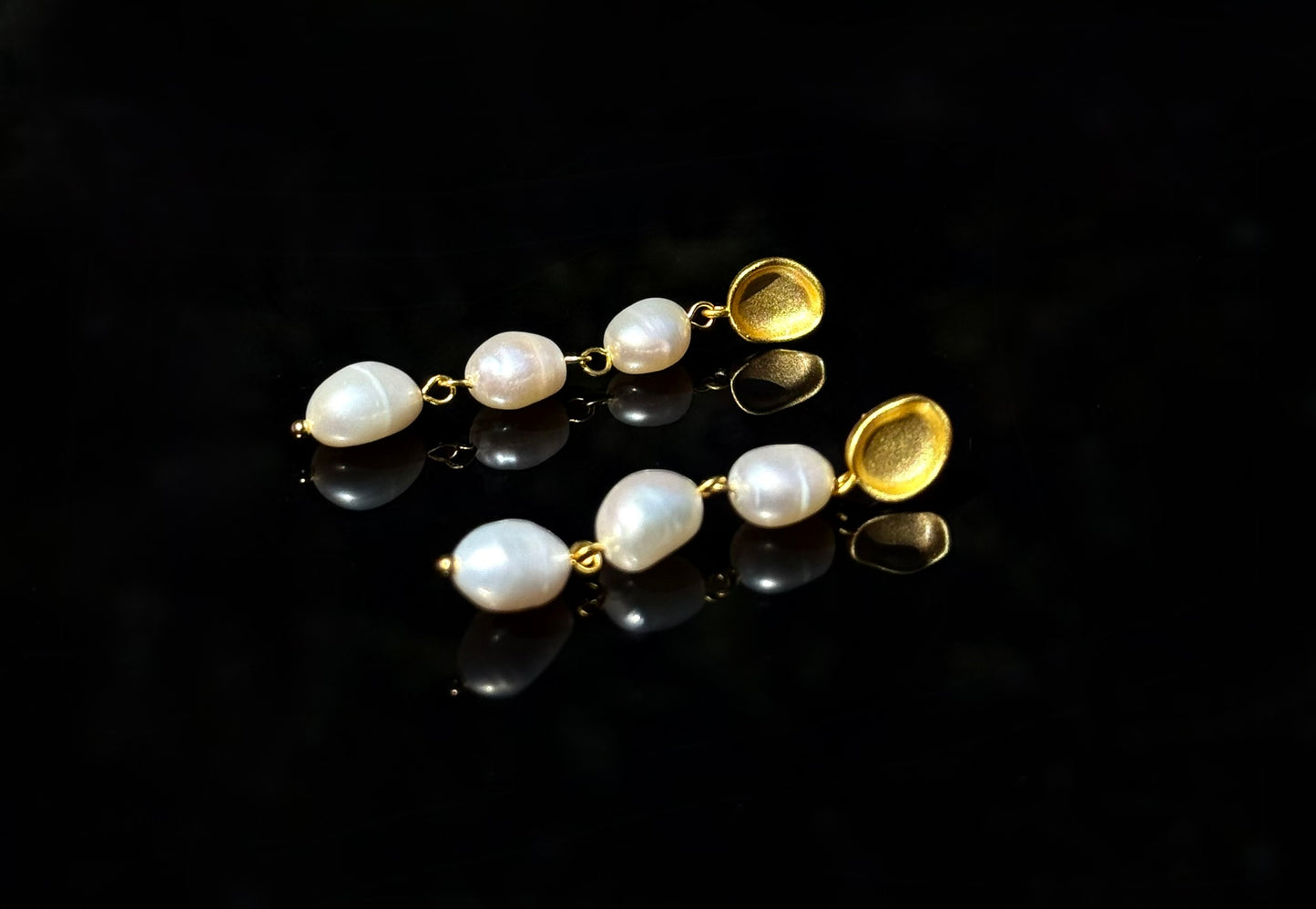 S925 Sterling Silver Baroque Pearl Earrings