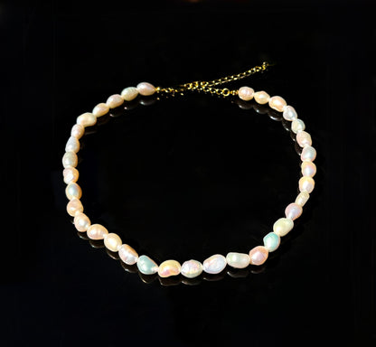 S925 Sterling Baroque Pearl Necklace