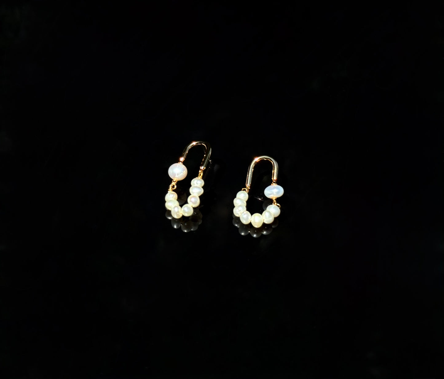 S925 Sterling Freshwater Pearl Hook Earrings