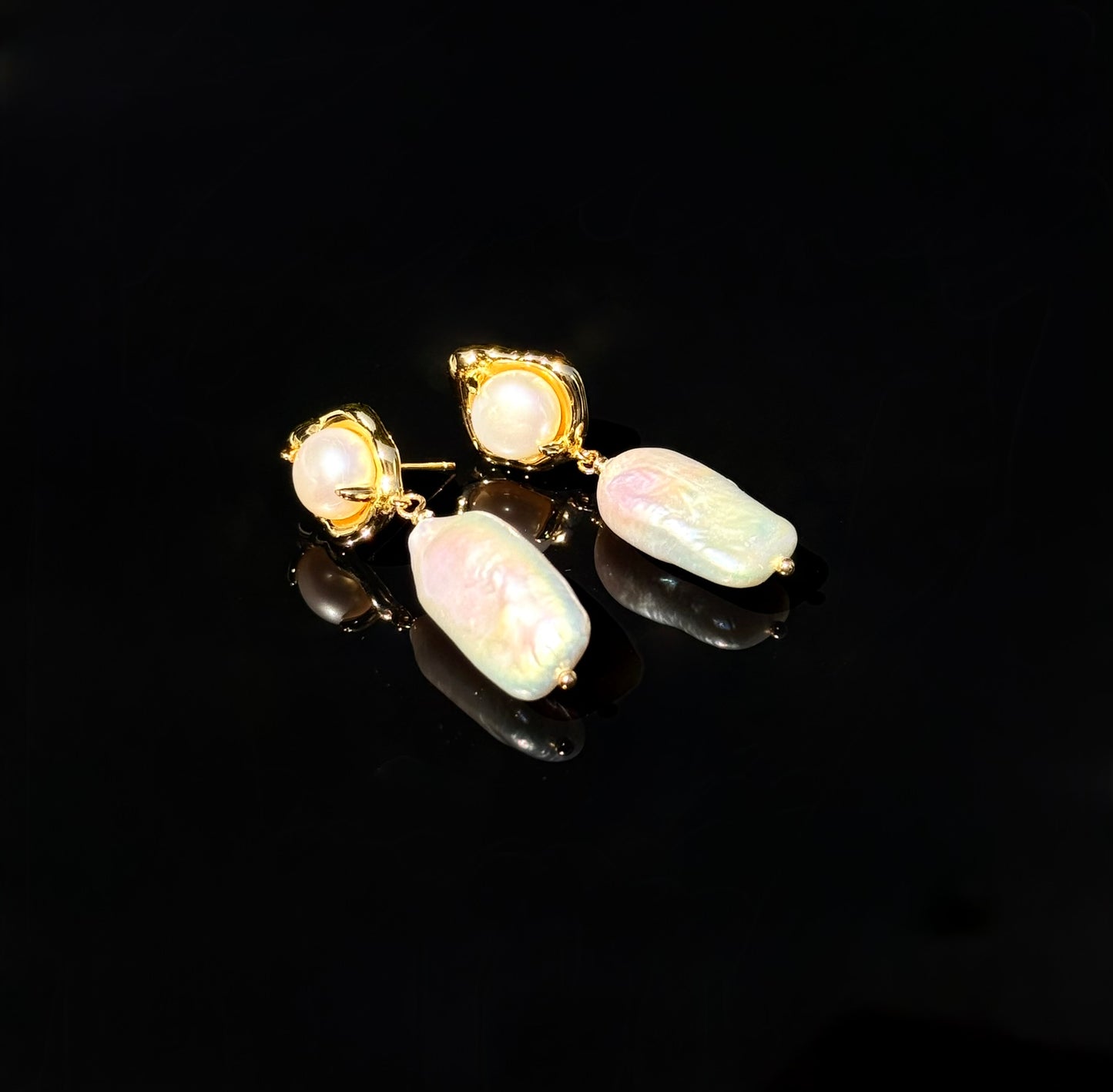 S925 Sterling Freshwater Pearl Earrings