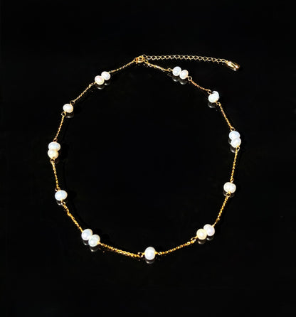 S925 Sterling Freshwater Pearl Necklace