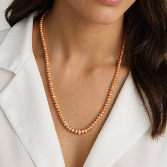 Freshwater Pearl Necklace - Classic Single Strand