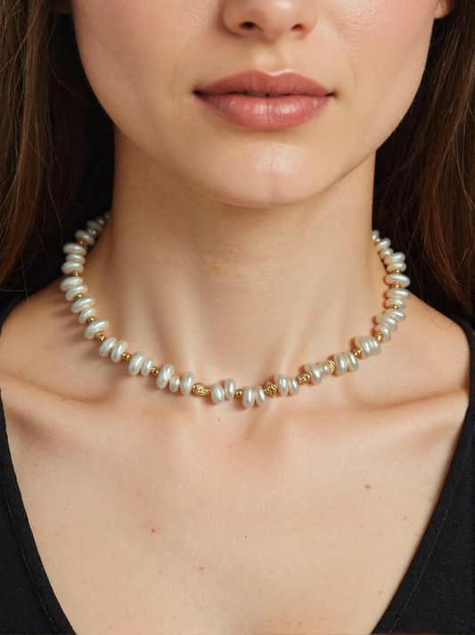 S925 Sterling Elegant Freshwater Pearl Necklace